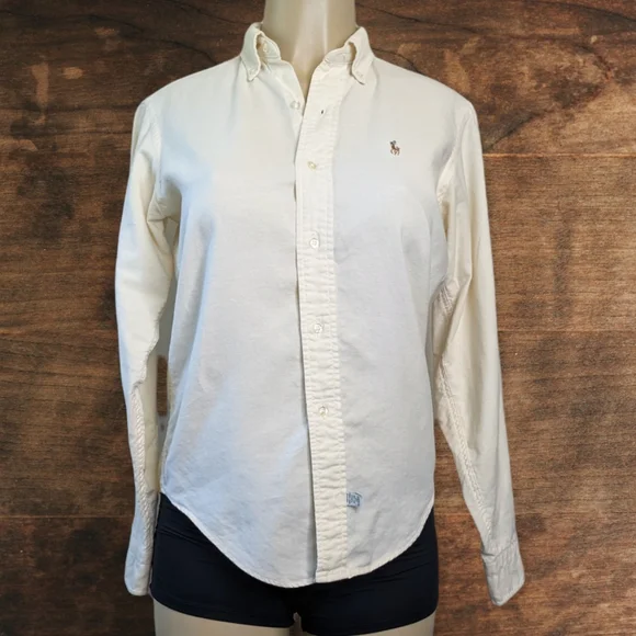 Vintage Polo Classic Cotton Knit Button Down Shirt - Picture 1 of 8